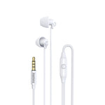 Écouteurs intra-auriculaires stéréo REMAX RM-208 pour le sommeil avec contrôle filaire + micro, prise en charge des appels mains libres