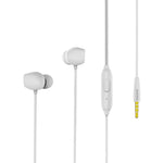 Écouteurs Stéréo Intra-Auriculaires REMAX RM-550 avec Broche Dorée 3,5 mm, Contrôle Filaire et Micro, Support Mains-Libres