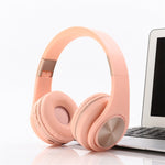 Casque Bluetooth A1, coloris bonbon, super basses, compatible avec la lecture de musique, le changement de piste, le contrôle du volume et la prise d'appels.