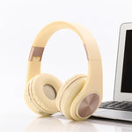 Casque Bluetooth A1, coloris bonbon, super basses, compatible avec la lecture de musique, le changement de piste, le contrôle du volume et la prise d'appels.