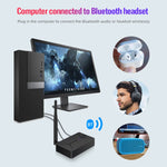 TX13 Émetteur audio numérique optique coaxial portable 3-en-1 Bluetooth 5.0 avec prise jack 3,5 mm pour haut-parleur/casque Bluetooth, TX13