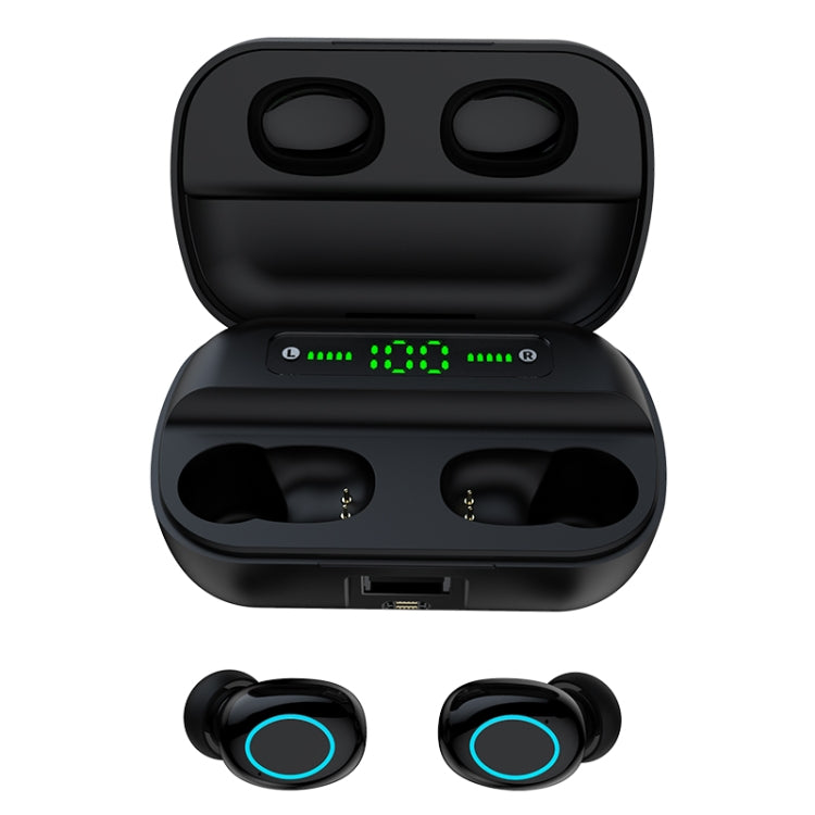 Écouteurs Bluetooth tactiles S11 TWS avec boîtier de charge magnétique, support d'affichage LED à trois écrans de puissance