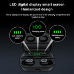 Écouteurs Bluetooth tactiles S11 TWS avec boîtier de charge magnétique, support d'affichage LED à trois écrans de puissance