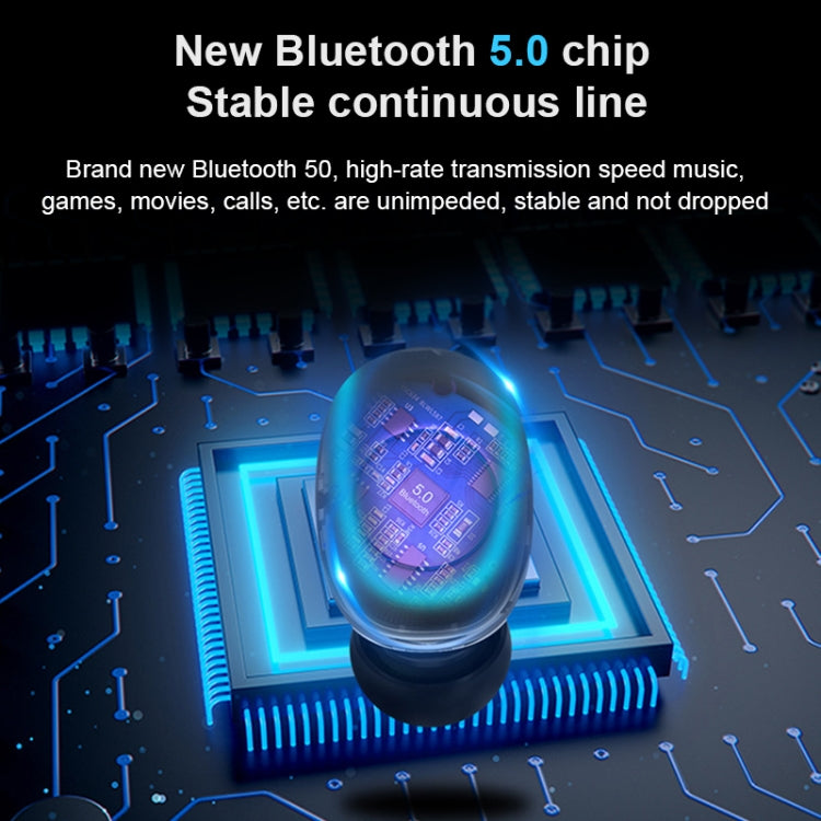 Écouteurs Bluetooth tactiles S11 TWS avec boîtier de charge magnétique, support d'affichage LED à trois écrans de puissance