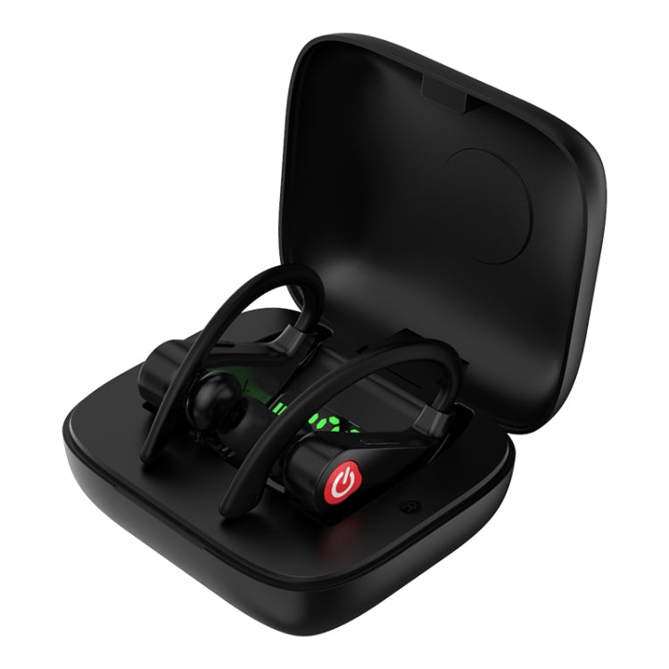 Écouteurs Bluetooth sport sans fil Q83 intra-auriculaires avec boîtier de charge, prend en charge l'affichage LED de la puissance à trois écrans et la fonction de banque d'alimentation, Q83