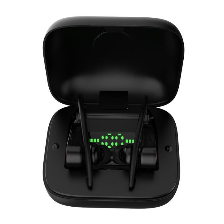 Écouteurs Bluetooth sport sans fil Q83 intra-auriculaires avec boîtier de charge, prend en charge l'affichage LED de la puissance à trois écrans et la fonction de banque d'alimentation, Q83