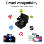 Écouteurs Bluetooth sport sans fil Q83 intra-auriculaires avec boîtier de charge, prend en charge l'affichage LED de la puissance à trois écrans et la fonction de banque d'alimentation, Q83