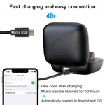 Écouteurs Bluetooth sport sans fil Q83 intra-auriculaires avec boîtier de charge, prend en charge l'affichage LED de la puissance à trois écrans et la fonction de banque d'alimentation, Q83