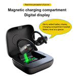 Écouteurs Bluetooth sport sans fil Q83 intra-auriculaires avec boîtier de charge, prend en charge l'affichage LED de la puissance à trois écrans et la fonction de banque d'alimentation, Q83