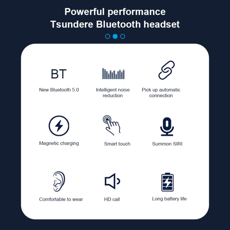 Écouteurs Bluetooth sport sans fil Q83 intra-auriculaires avec boîtier de charge, prend en charge l'affichage LED de la puissance à trois écrans et la fonction de banque d'alimentation, Q83