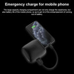 Écouteurs Bluetooth sport sans fil Q83 intra-auriculaires avec boîtier de charge, prend en charge l'affichage LED de la puissance à trois écrans et la fonction de banque d'alimentation, Q83