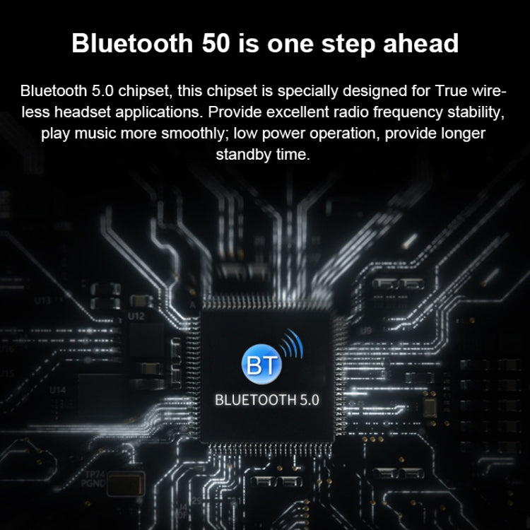 Écouteurs Bluetooth sport sans fil Q83 intra-auriculaires avec boîtier de charge, prend en charge l'affichage LED de la puissance à trois écrans et la fonction de banque d'alimentation, Q83