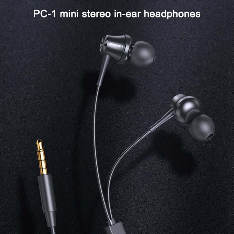Casque stéréo intra-auriculaire awei PC-1 Mini