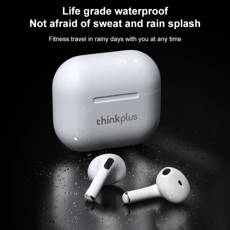 Écouteurs Bluetooth étanches TWS IPX4 Lenovo LivePods LP40 d'origine avec boîtier de charge, prennent en charge le toucher et les appels HD et Siri et la commutation maître-esclave, LivePods LP40