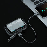 Écouteurs Bluetooth sans fil M10 5.1 TWS avec affichage numérique et boîtier de chargement, prise en charge du toucher et de Siri et de l'affichage de la batterie, M10 noir, M10 vert