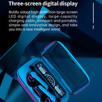 Écouteurs Bluetooth sans fil M19 TWS 5.1 avec affichage numérique et boîtier de chargement, prise en charge tactile et Siri et affichage de la batterie