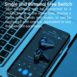 Écouteurs Bluetooth sans fil M19 TWS 5.1 avec affichage numérique et boîtier de chargement, prise en charge tactile et Siri et affichage de la batterie