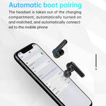 Écouteurs Bluetooth sans fil M19 TWS 5.1 avec affichage numérique et boîtier de chargement, prise en charge tactile et Siri et affichage de la batterie