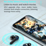 Écouteurs Bluetooth sans fil M19 TWS 5.1 avec affichage numérique et boîtier de chargement, prise en charge tactile et Siri et affichage de la batterie