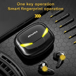 Casque TWS awei T35 Bluetooth V5.0 Ture sans fil, mode double sport et jeu, étanche IPX5 avec étui de chargement