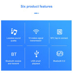 Récepteur-émetteur Bluetooth 5.0 NFC BT19 pour casque audio de voiture