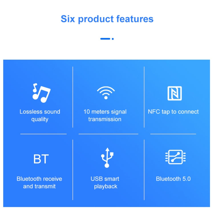Récepteur-émetteur Bluetooth 5.0 NFC BT19 pour casque audio de voiture