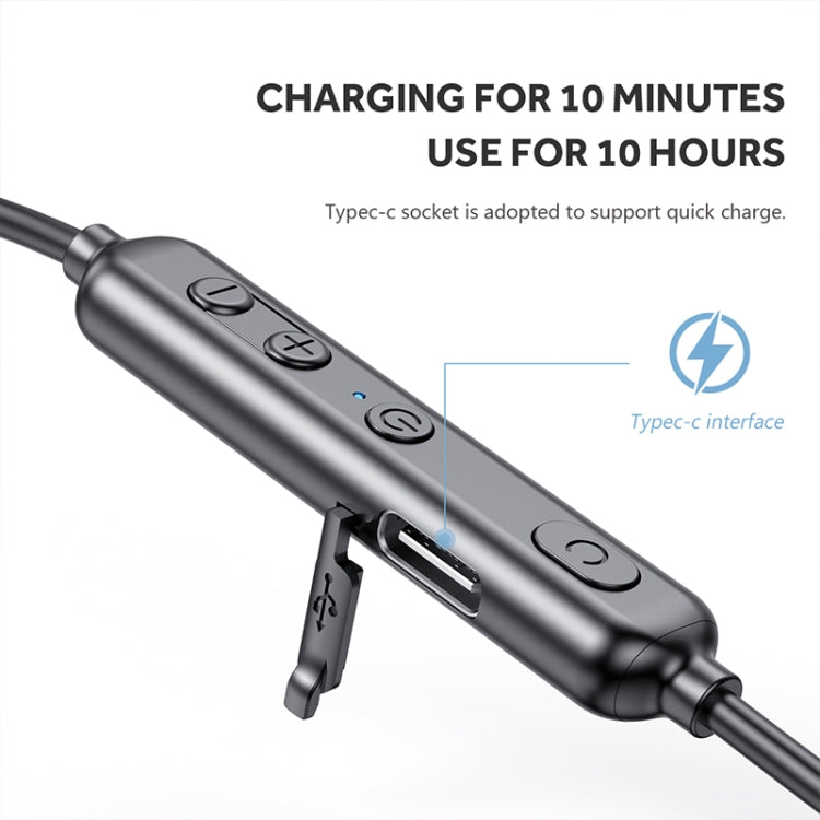 Écouteurs Bluetooth sans fil de sport à collier A10 Bluetooth 5.0