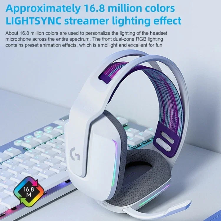 Casque de jeu sans fil RGB Logitech G733 LIGHT SPEED