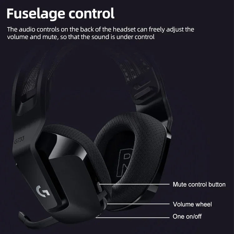 Casque de jeu sans fil RGB Logitech G733 LIGHT SPEED