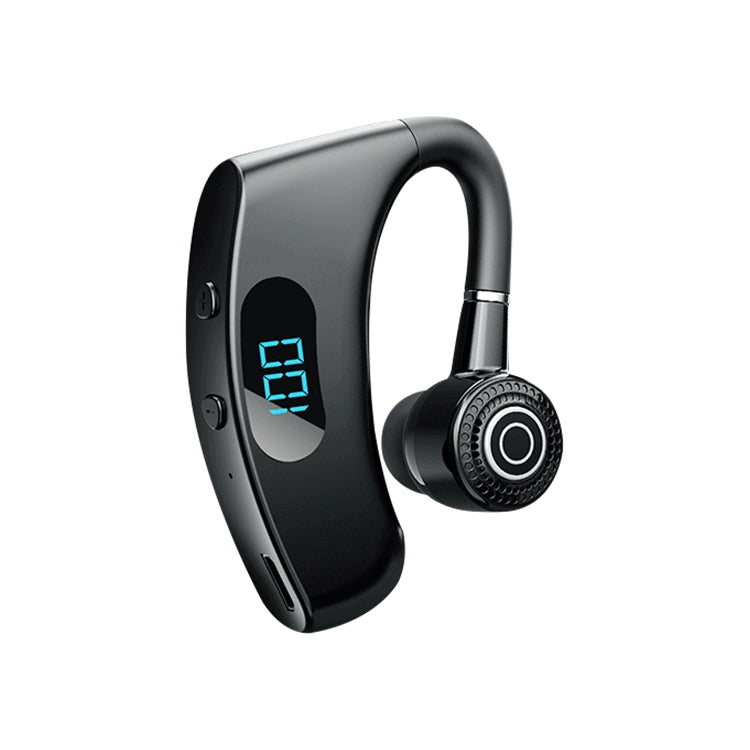 Écouteur Bluetooth sans fil V12 style intra-auriculaire affichage numérique LED intelligent, Bluetooth 5.2, avec boîtier de charge