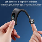 Écouteur Bluetooth sans fil V12 style intra-auriculaire affichage numérique LED intelligent, Bluetooth 5.2, avec boîtier de charge