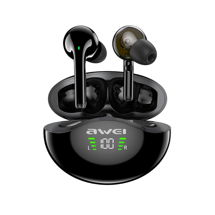 Écouteurs Bluetooth sans fil awei T12P Bluetooth 5.1 avec affichage LED, T12P