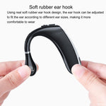 Écouteurs Bluetooth sans fil universels de style tour d'oreille DS800 Bluetooth 5.0 pour affaires et sport, version classique, version classique (noir), version classique (argent)
