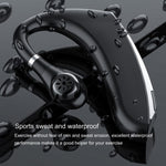 Écouteurs Bluetooth sans fil universels de style tour d'oreille DS800 Bluetooth 5.0 pour affaires et sport, version classique, version classique (noir), version classique (argent)