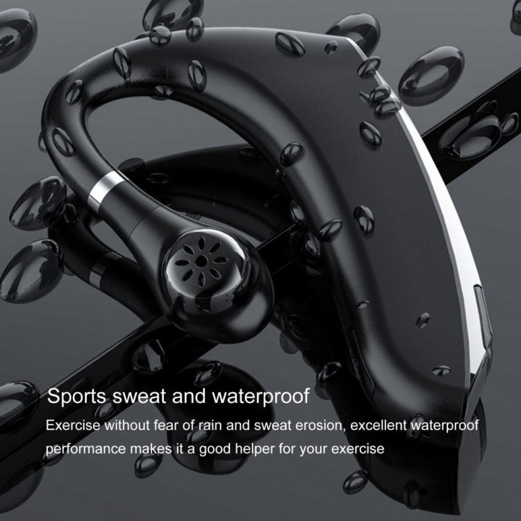 Écouteurs Bluetooth sans fil universels de style tour d'oreille DS800 Bluetooth 5.0 pour affaires et sport, version classique, version classique (noir), version classique (argent)