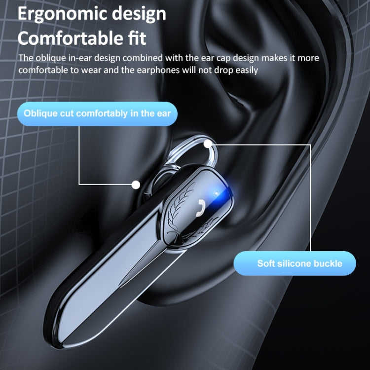 Écouteur Bluetooth d'affaires unilatéral M81 avec réduction de bruit CVC, support Siri & One for Two