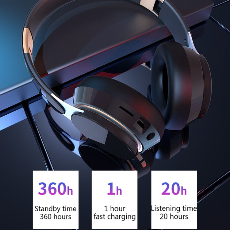 Casque de jeu sans fil pliable Bluetooth V5.0 avec microphone - 07S