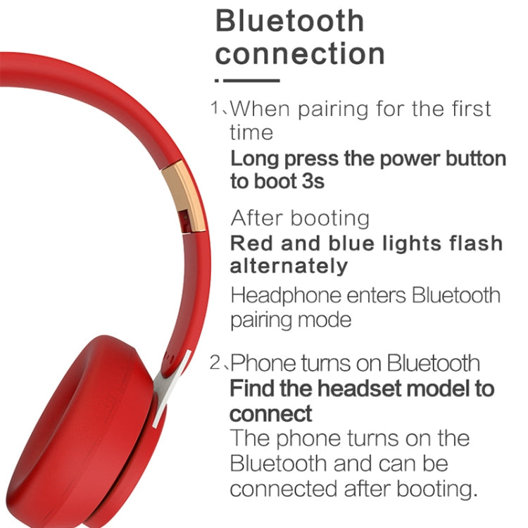 Casque de jeu sans fil pliable Bluetooth V5.0 avec microphone - 07S