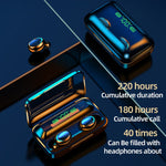 F9-5C Macaron Series Four-bar Breathing Light + Digital Display Noise Reduction Bluetooth Earphone, F9-5C Macaron Four-bar Light Baby Blue, F9-5C Macaron Four-bar Light Yellow, F9-5C Macaron Four-bar Light Dark Blue, F9-5C Macaron Four-bar Light Pink
