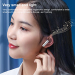 Écouteurs sans fil Bluetooth V9 Mirror Noodle avec compartiment de charge