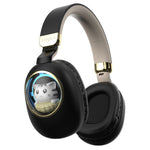 Casque Stéréo Bluetooth Sans Fil B4 RGB Cartoon, Violet, Bleu, Rose, Noir