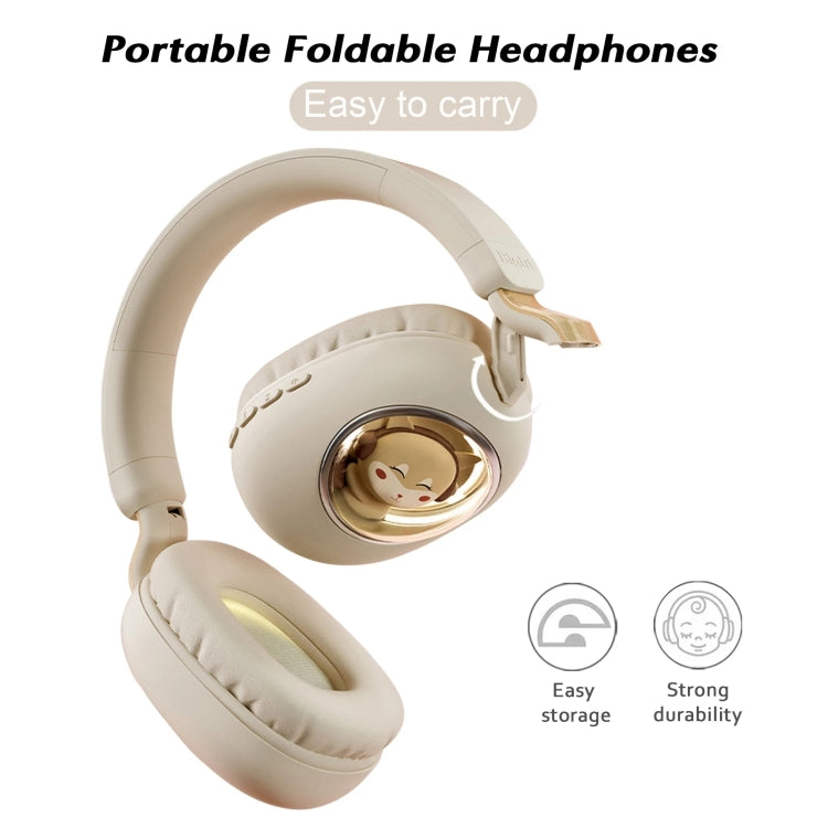 Casque Stéréo Bluetooth Sans Fil B4 RGB Cartoon, Violet, Bleu, Rose, Noir