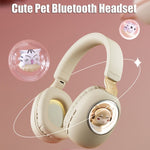 Casque Stéréo Bluetooth Sans Fil B4 RGB Cartoon, Violet, Bleu, Rose, Noir