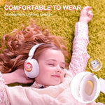 Casque Stéréo Bluetooth Sans Fil B4 RGB Cartoon, Violet, Bleu, Rose, Noir