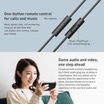 Écouteurs Xiaomi d'origine avec prise 3,5 mm, commande filaire en alliage d'aluminium, longueur : 1,25 m, DDQ01WM
