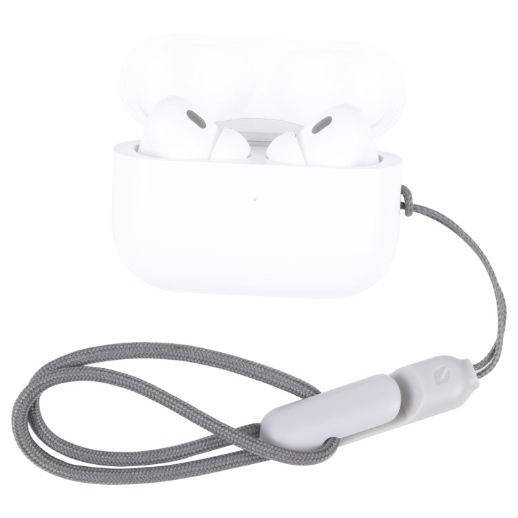 Pour les écouteurs sans fil Bluetooth Apple AirPods Pro 2, cordon anti-perte, lanière de coque de téléphone, gris haute imitation