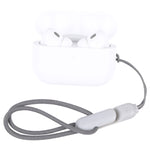 Pour les écouteurs sans fil Bluetooth Apple AirPods Pro 2, cordon anti-perte, lanière de coque de téléphone, gris haute imitation