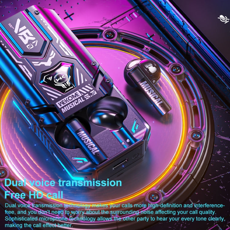 Écouteurs Bluetooth sans fil WEKOME VB07 Mecha Series Blade, VB07 (noir), VB07 (blanc)
