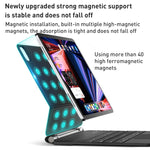 Pour étui clavier Bluetooth suspendu magique T89 en cuir pour iPad Air 2022 / 2020, Pour iPad Air 2022 / 2020