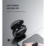 awei T15P Bluetooth V5.0 TWS Ture Wireless Sports LED Display Headset with Charging Case, T15P